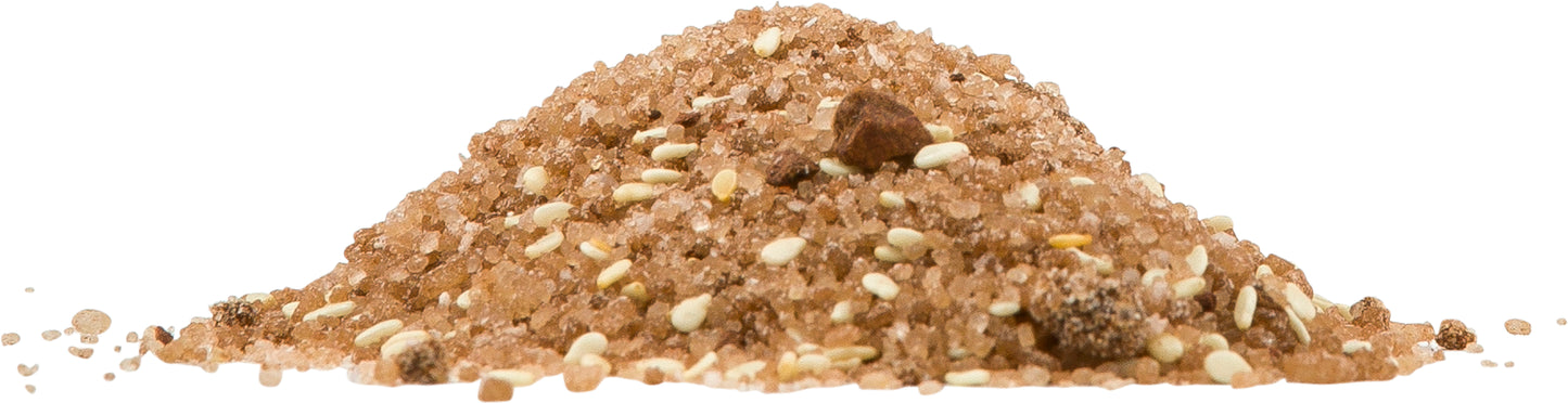 Gewürz mit Karamell-Noten, Salz und etwas Sesam für einen nussigen Crunch