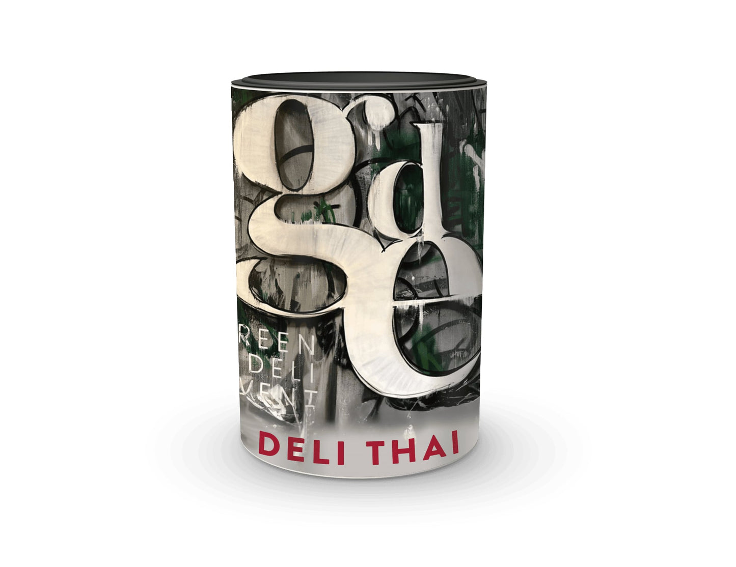Gewürzdose mit Green Deli Event Logo Inhalt eine Thai Gewürzmischung